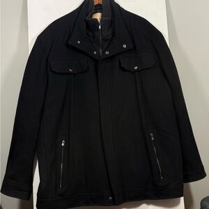 Michael Micheal Kors Men's Black Military Jacket Size 3 XLT